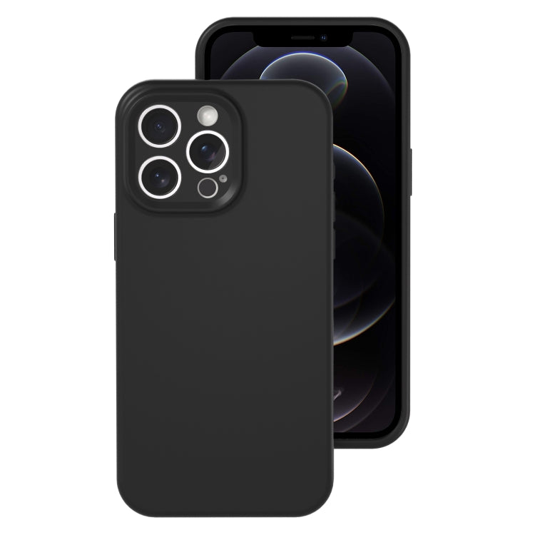 For iPhone 12 Pro Precise Hole Liquid Silicone Jelly Color Full Coverage Phone Case