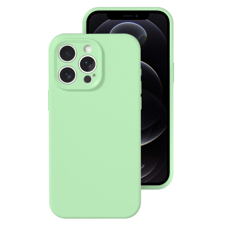 For iPhone 12 Pro Precise Hole Liquid Silicone Jelly Color Full Coverage Phone Case