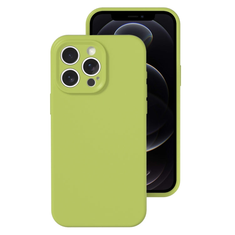 For iPhone 12 Pro Precise Hole Liquid Silicone Jelly Color Full Coverage Phone Case