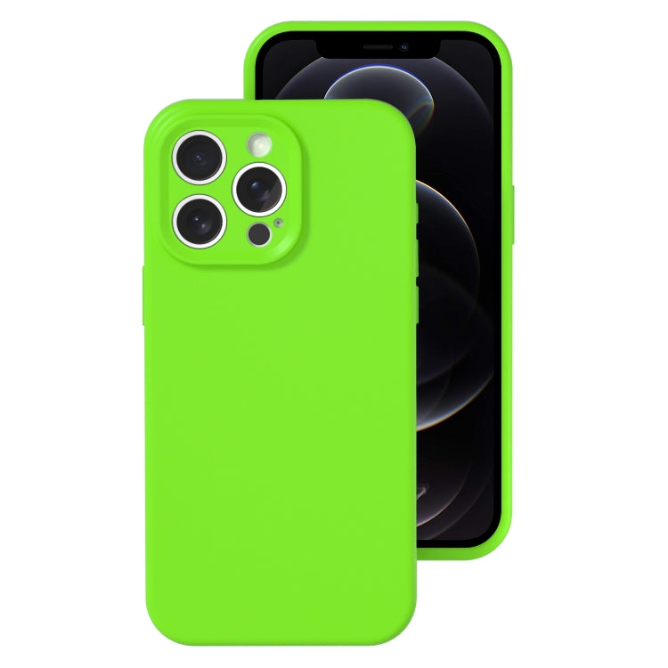 For iPhone 12 Pro Precise Hole Liquid Silicone Jelly Color Full Coverage Phone Case