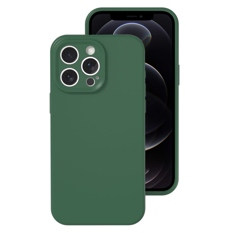 For iPhone 12 Pro Precise Hole Liquid Silicone Jelly Color Full Coverage Phone Case