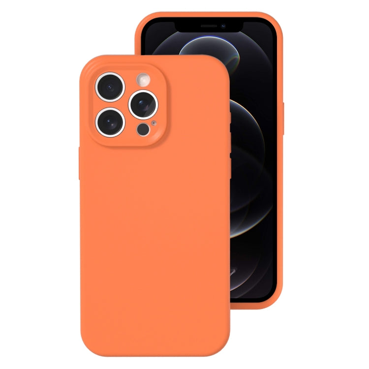 For iPhone 12 Pro Precise Hole Liquid Silicone Jelly Color Full Coverage Phone Case