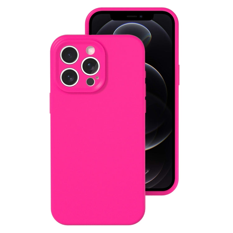 For iPhone 12 Pro Precise Hole Liquid Silicone Jelly Color Full Coverage Phone Case