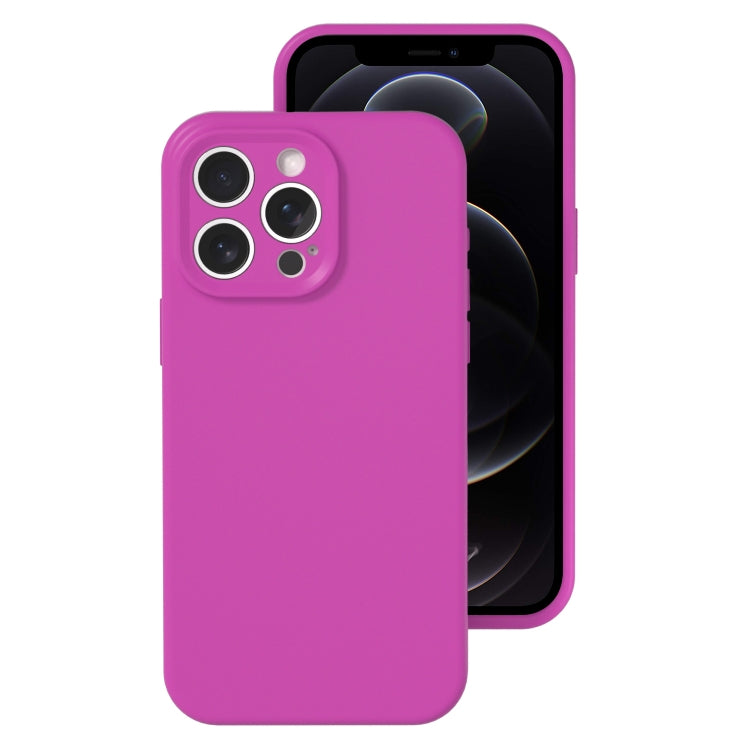 For iPhone 12 Pro Precise Hole Liquid Silicone Jelly Color Full Coverage Phone Case