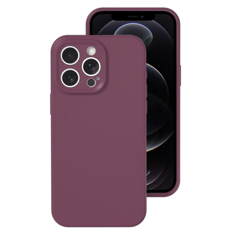 For iPhone 12 Pro Precise Hole Liquid Silicone Jelly Color Full Coverage Phone Case