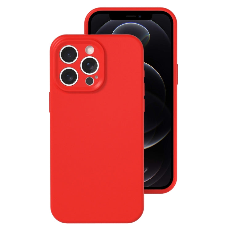 For iPhone 12 Pro Precise Hole Liquid Silicone Jelly Color Full Coverage Phone Case