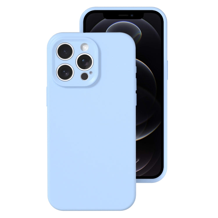 For iPhone 12 Pro Precise Hole Liquid Silicone Jelly Color Full Coverage Phone Case