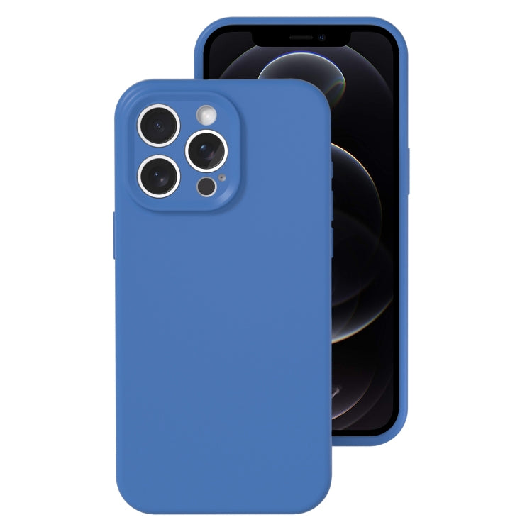 For iPhone 12 Pro Precise Hole Liquid Silicone Jelly Color Full Coverage Phone Case