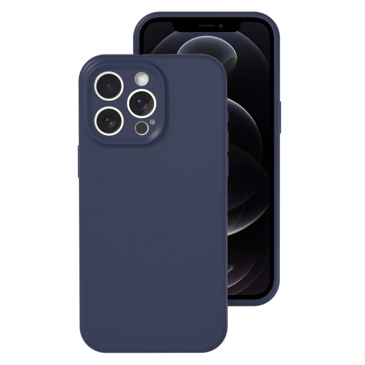 For iPhone 12 Pro Precise Hole Liquid Silicone Jelly Color Full Coverage Phone Case
