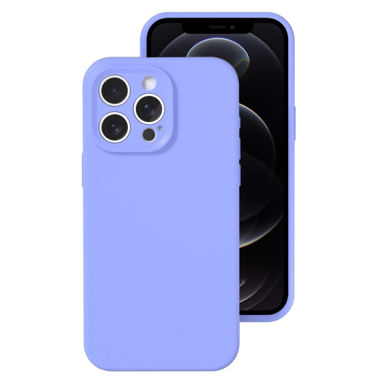 For iPhone 12 Pro Precise Hole Liquid Silicone Jelly Color Full Coverage Phone Case