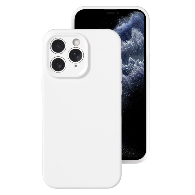 For iPhone 11 Pro Max Precise Hole Liquid Silicone Jelly Color Full Coverage Phone Case