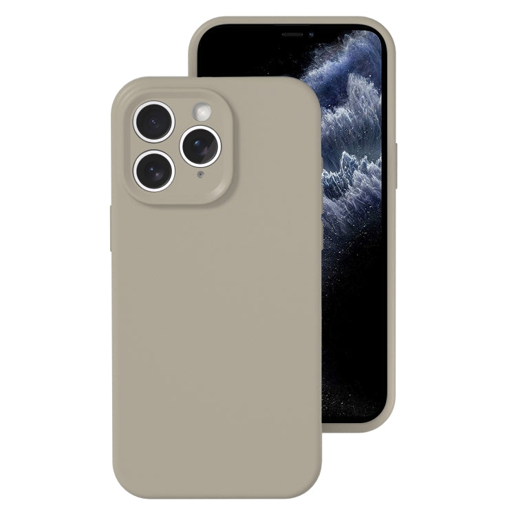 For iPhone 11 Pro Max Precise Hole Liquid Silicone Jelly Color Full Coverage Phone Case