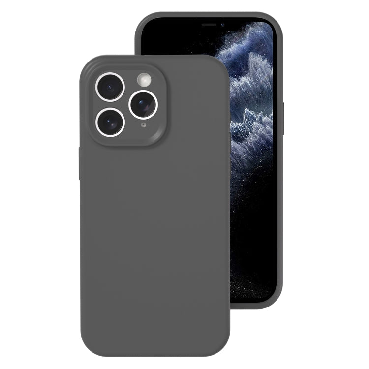 For iPhone 11 Pro Max Precise Hole Liquid Silicone Jelly Color Full Coverage Phone Case