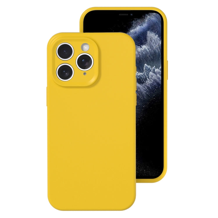 For iPhone 11 Pro Max Precise Hole Liquid Silicone Jelly Color Full Coverage Phone Case