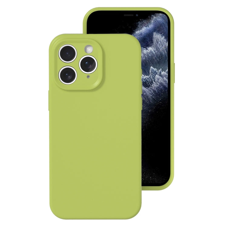 For iPhone 11 Pro Max Precise Hole Liquid Silicone Jelly Color Full Coverage Phone Case
