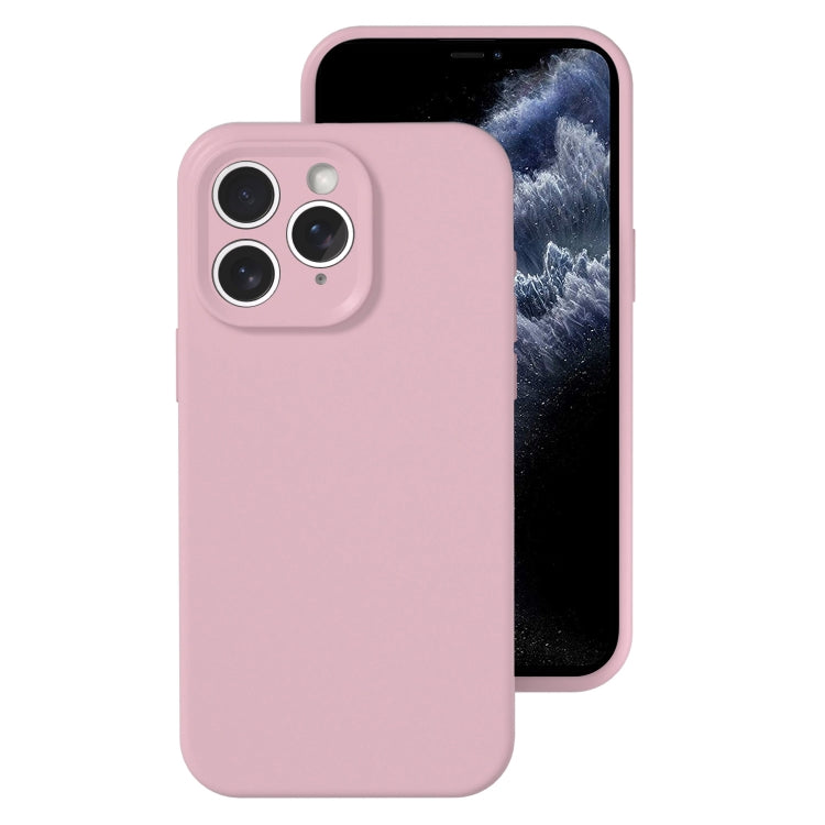 For iPhone 11 Pro Max Precise Hole Liquid Silicone Jelly Color Full Coverage Phone Case
