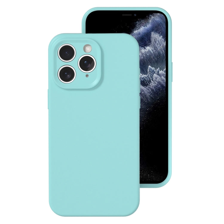 For iPhone 11 Pro Max Precise Hole Liquid Silicone Jelly Color Full Coverage Phone Case