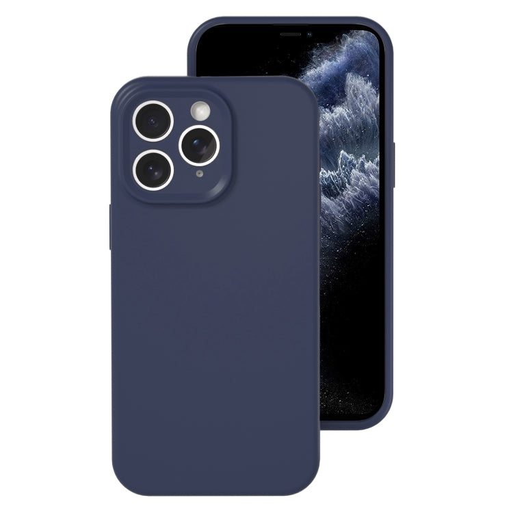 For iPhone 11 Pro Max Precise Hole Liquid Silicone Jelly Color Full Coverage Phone Case