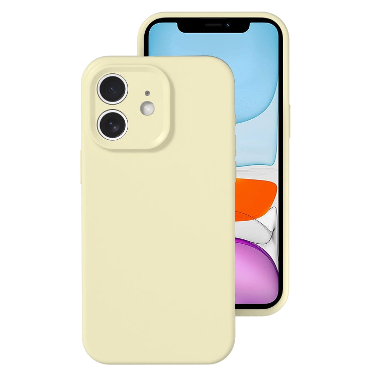 For iPhone 11 Precise Hole Liquid Silicone Jelly Color Full Coverage Phone Case