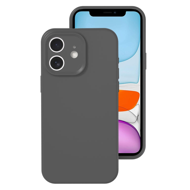 For iPhone 11 Precise Hole Liquid Silicone Jelly Color Full Coverage Phone Case