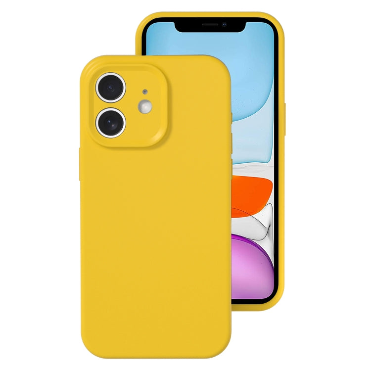 For iPhone 11 Precise Hole Liquid Silicone Jelly Color Full Coverage Phone Case