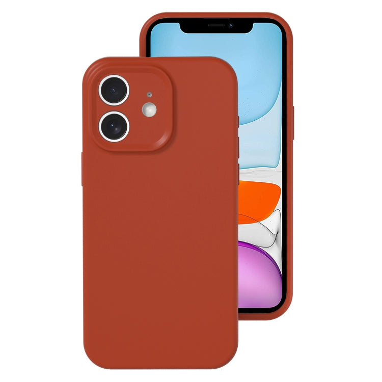 For iPhone 11 Precise Hole Liquid Silicone Jelly Color Full Coverage Phone Case