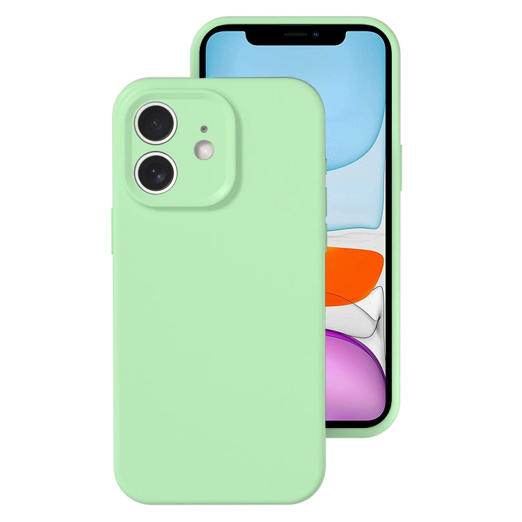 For iPhone 11 Precise Hole Liquid Silicone Jelly Color Full Coverage Phone Case