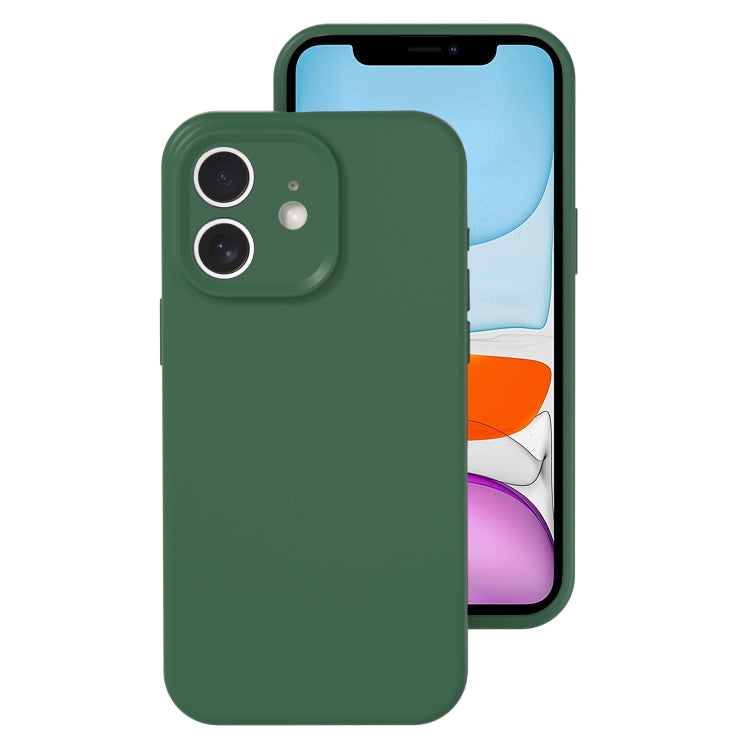 For iPhone 11 Precise Hole Liquid Silicone Jelly Color Full Coverage Phone Case