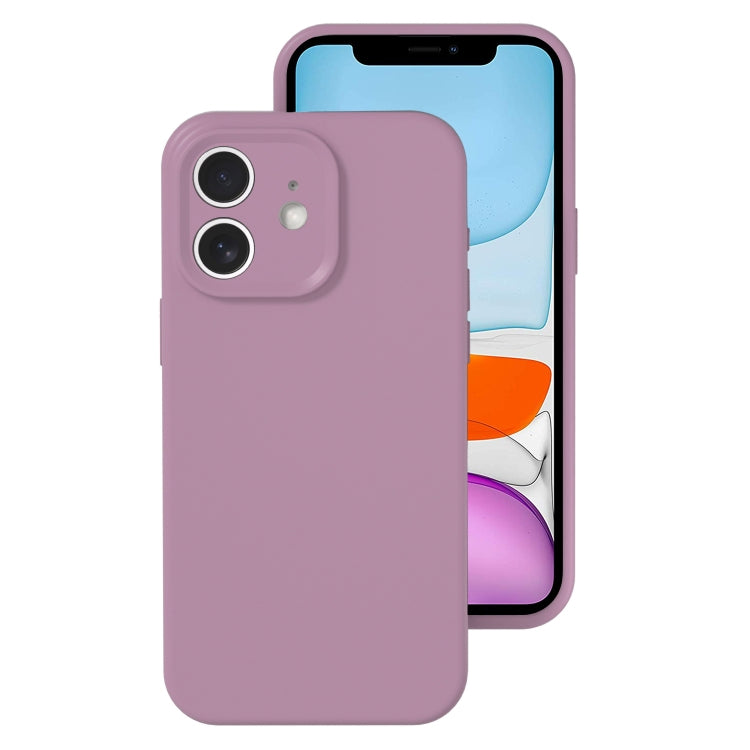 For iPhone 11 Precise Hole Liquid Silicone Jelly Color Full Coverage Phone Case