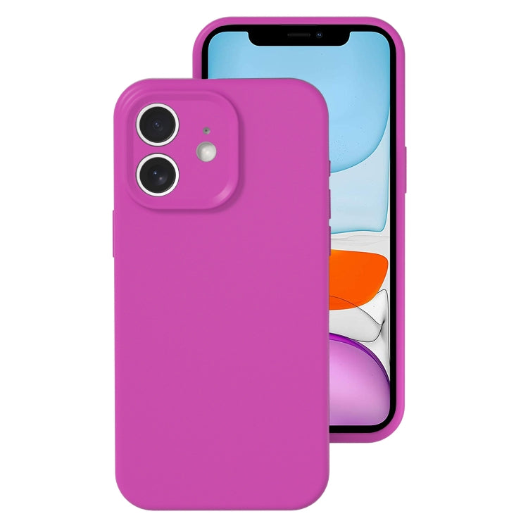 For iPhone 11 Precise Hole Liquid Silicone Jelly Color Full Coverage Phone Case