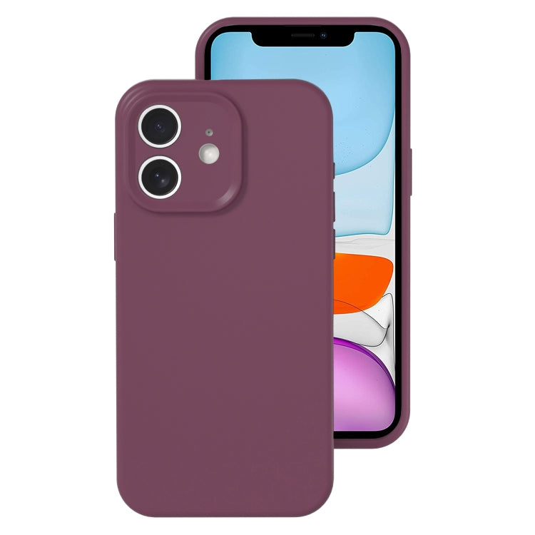 For iPhone 11 Precise Hole Liquid Silicone Jelly Color Full Coverage Phone Case