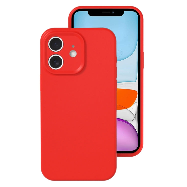 For iPhone 11 Precise Hole Liquid Silicone Jelly Color Full Coverage Phone Case