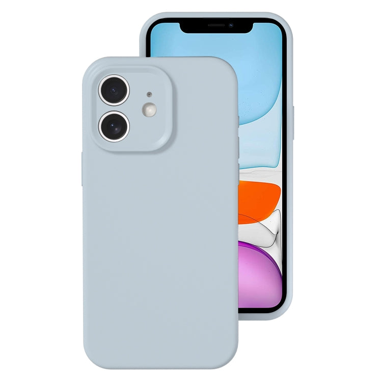 For iPhone 11 Precise Hole Liquid Silicone Jelly Color Full Coverage Phone Case