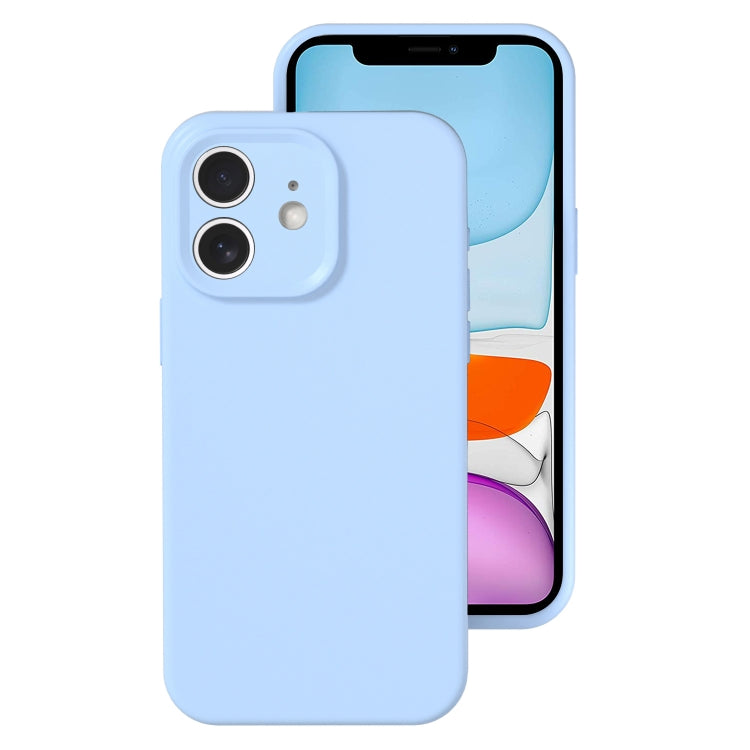 For iPhone 11 Precise Hole Liquid Silicone Jelly Color Full Coverage Phone Case