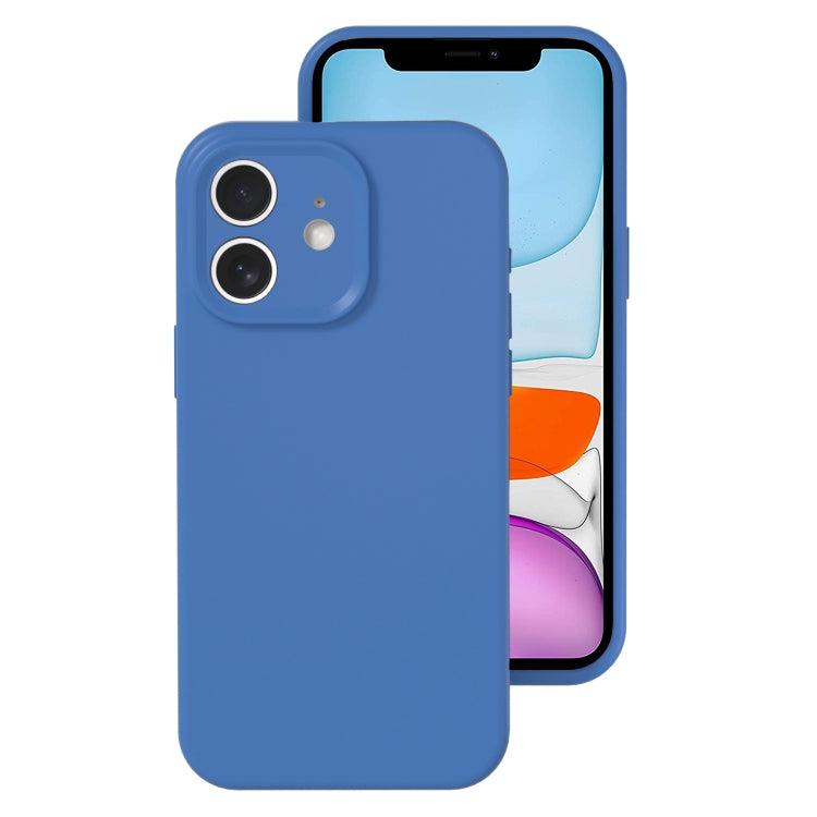 For iPhone 11 Precise Hole Liquid Silicone Jelly Color Full Coverage Phone Case