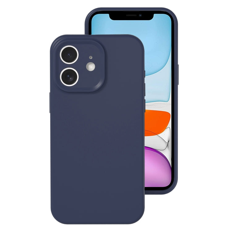 For iPhone 11 Precise Hole Liquid Silicone Jelly Color Full Coverage Phone Case