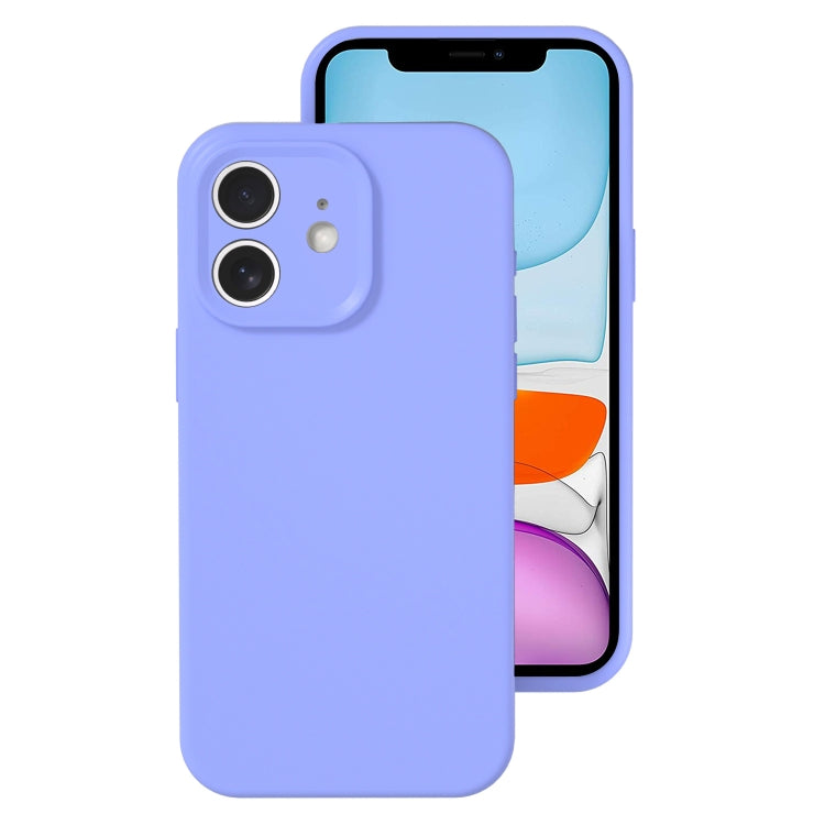For iPhone 11 Precise Hole Liquid Silicone Jelly Color Full Coverage Phone Case