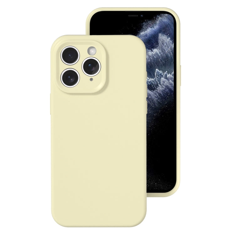 For iPhone 11 Pro Precise Hole Liquid Silicone Jelly Color Full Coverage Phone Case