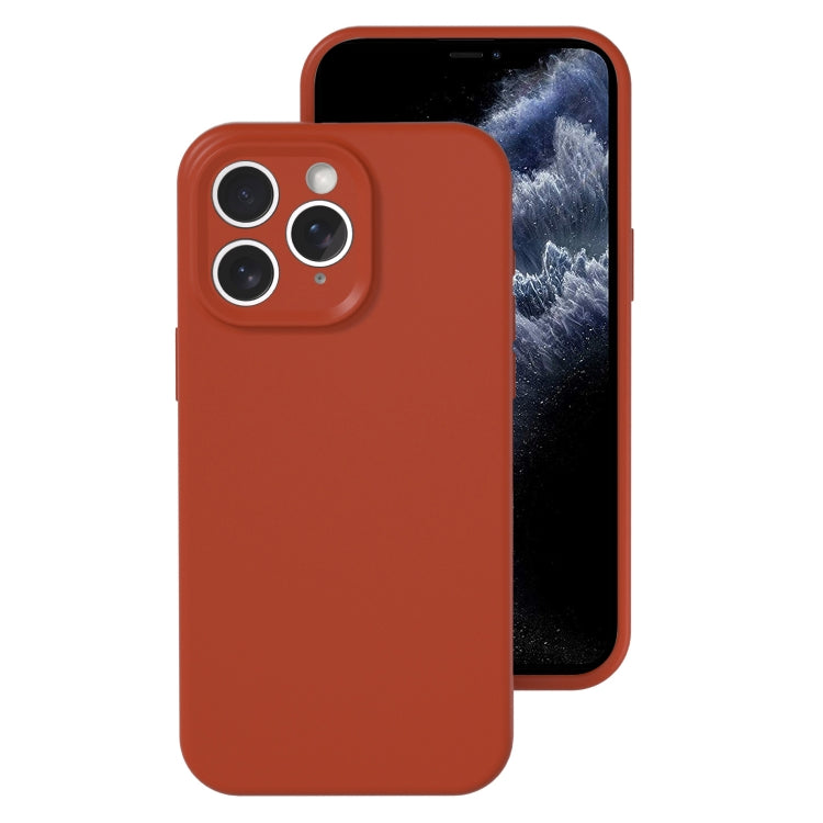 For iPhone 11 Pro Precise Hole Liquid Silicone Jelly Color Full Coverage Phone Case