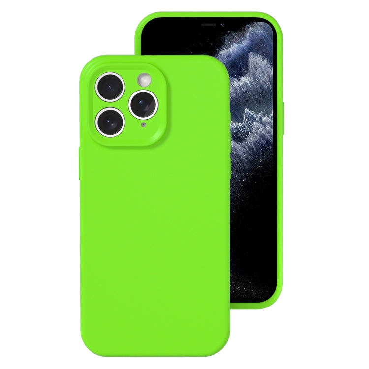 For iPhone 11 Pro Precise Hole Liquid Silicone Jelly Color Full Coverage Phone Case