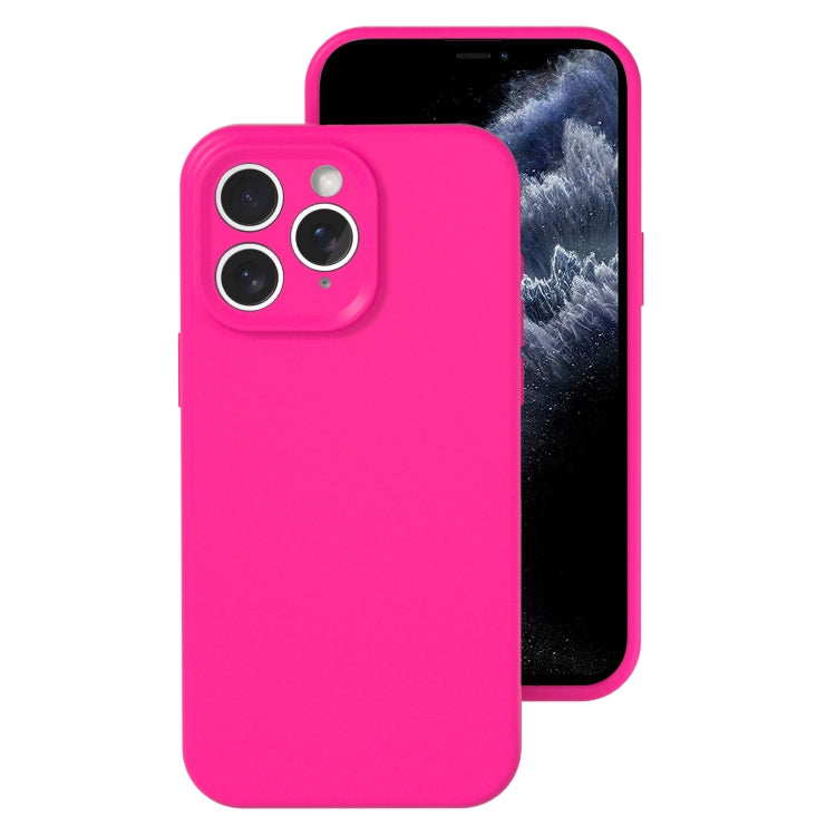 For iPhone 11 Pro Precise Hole Liquid Silicone Jelly Color Full Coverage Phone Case