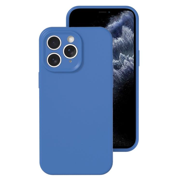 For iPhone 11 Pro Precise Hole Liquid Silicone Jelly Color Full Coverage Phone Case