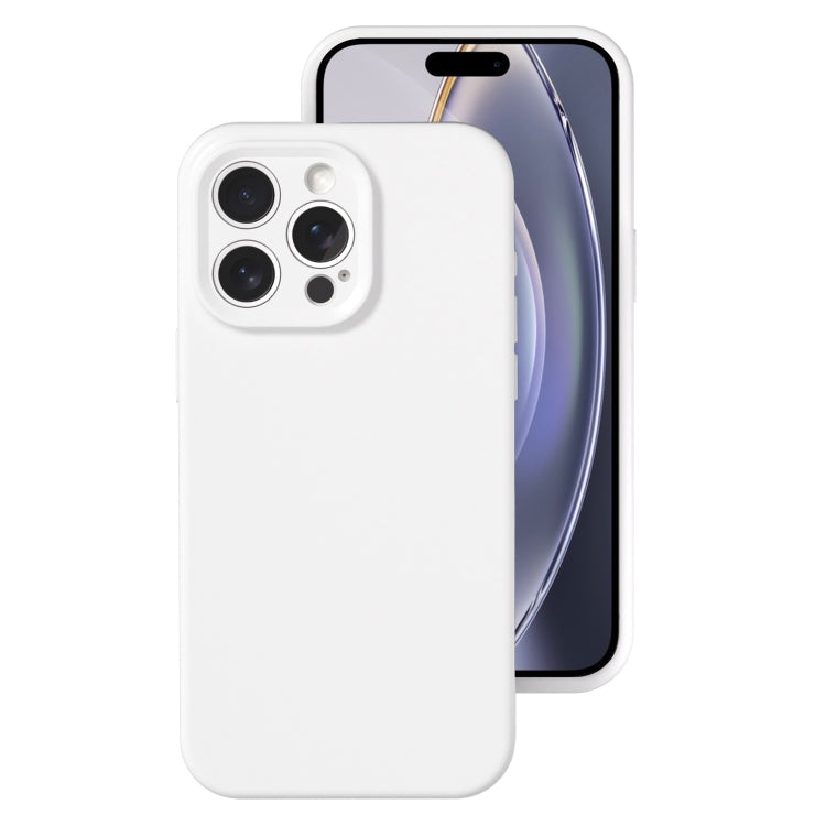 For iPhone 16 Pro Precise Hole Liquid Silicone Jelly Color Full Coverage Phone Case