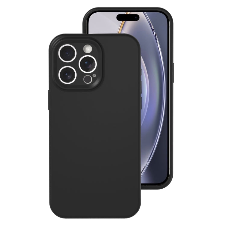 For iPhone 16 Pro Precise Hole Liquid Silicone Jelly Color Full Coverage Phone Case