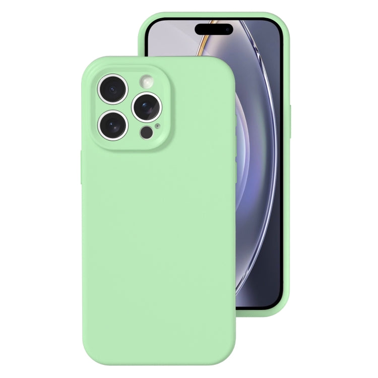For iPhone 16 Pro Precise Hole Liquid Silicone Jelly Color Full Coverage Phone Case