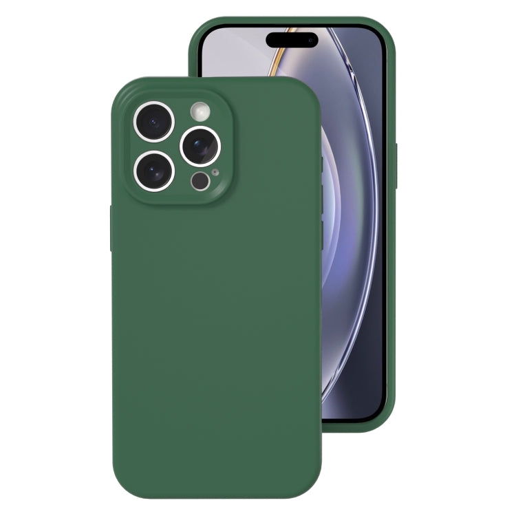 For iPhone 16 Pro Precise Hole Liquid Silicone Jelly Color Full Coverage Phone Case