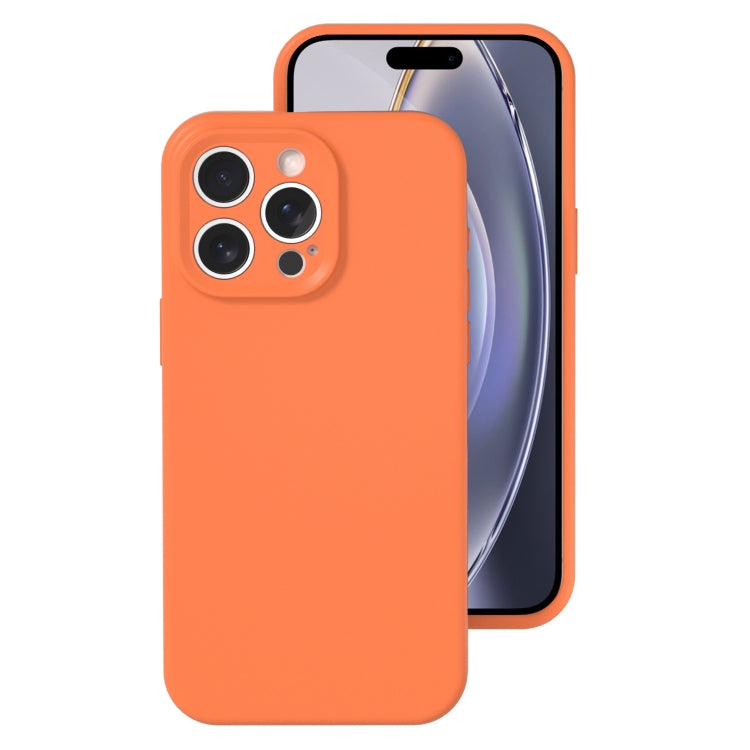 For iPhone 16 Pro Precise Hole Liquid Silicone Jelly Color Full Coverage Phone Case