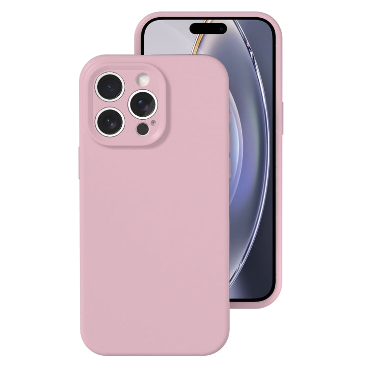 For iPhone 16 Pro Precise Hole Liquid Silicone Jelly Color Full Coverage Phone Case