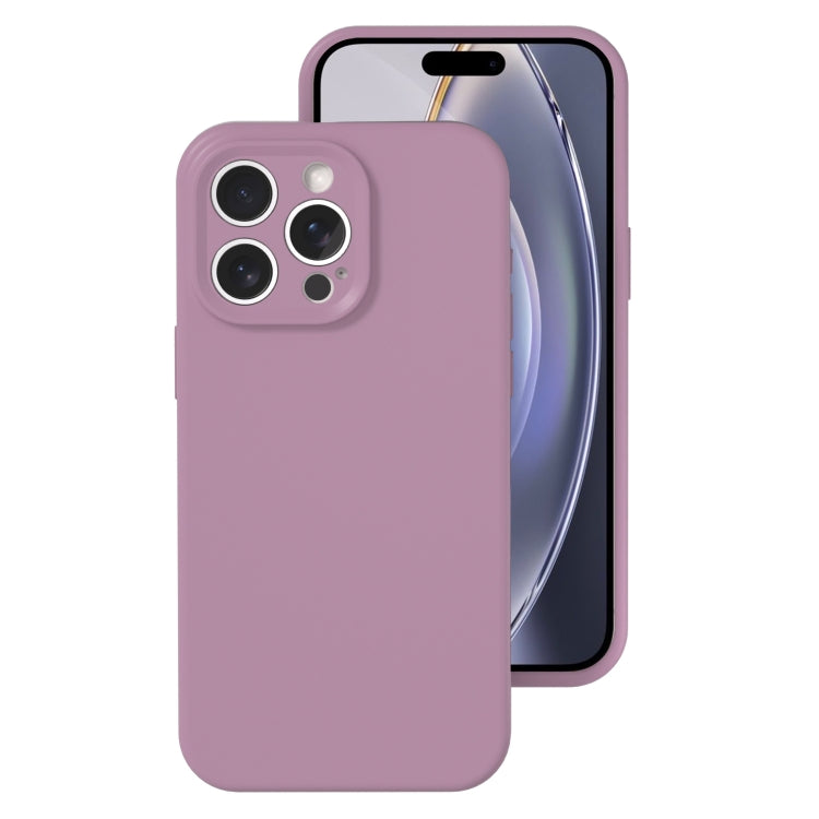 For iPhone 16 Pro Precise Hole Liquid Silicone Jelly Color Full Coverage Phone Case