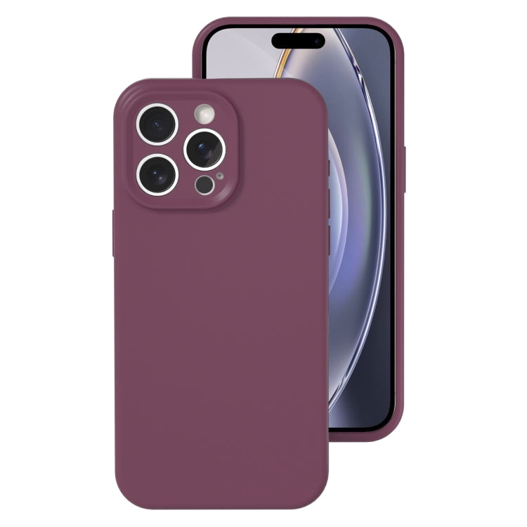 For iPhone 16 Pro Precise Hole Liquid Silicone Jelly Color Full Coverage Phone Case